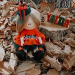 عروسک روسی طرح یلدا روی برگ در نوژین شاپ