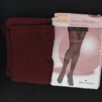 جوراب شلواری قرمز ماهاگونی زنانه بلوموشن مدل s1008 همراه با جعبه